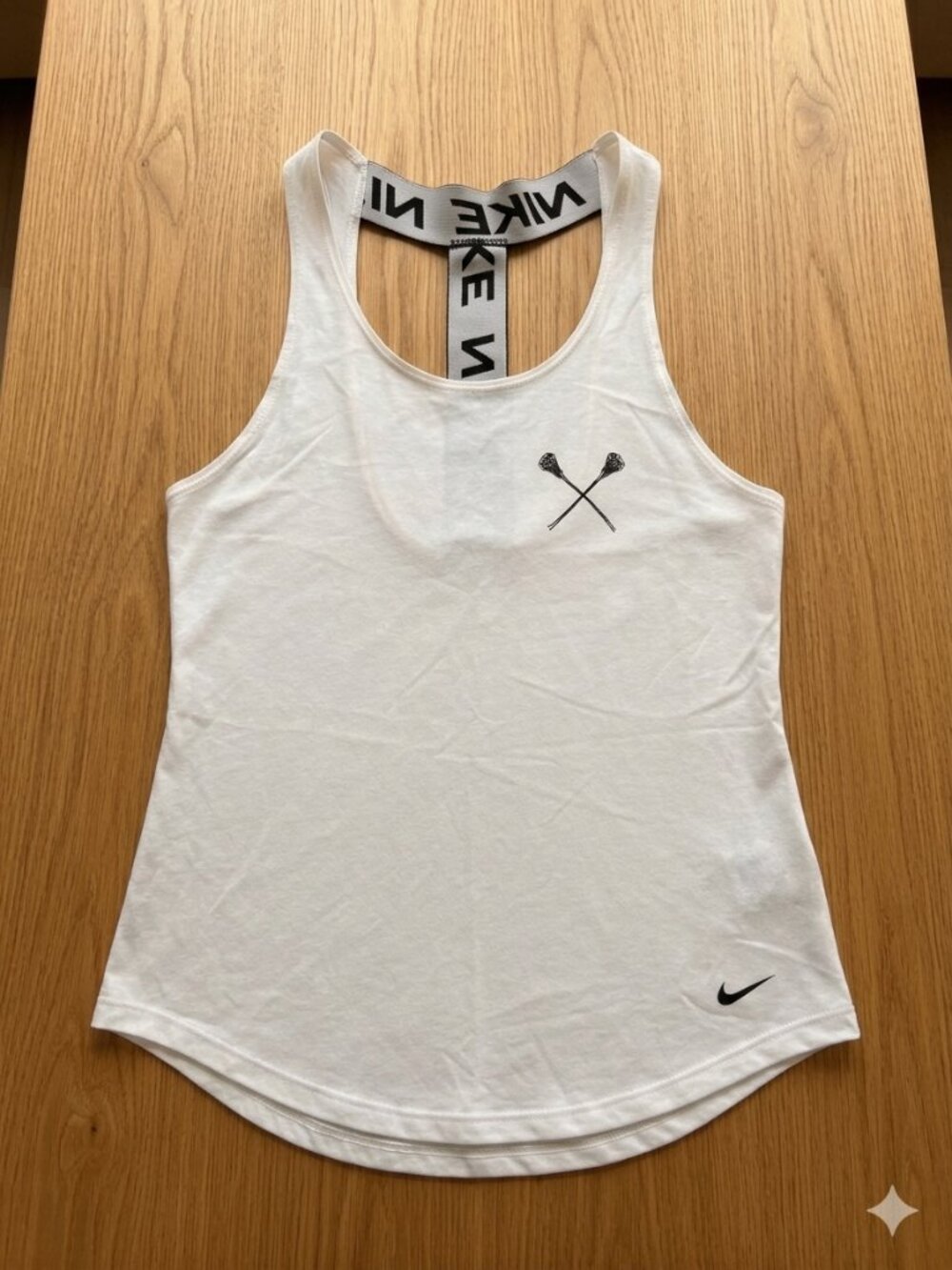 Nike Elastika Dri-Fit White Racerback Training Tank Top XS
